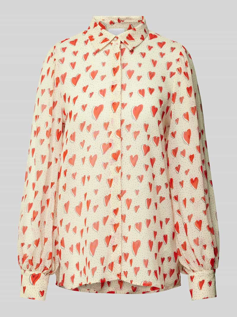 Jake*s Collection Blouse met all-over motief