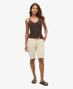 Superdry Vrouwen City Chinoshort Wit