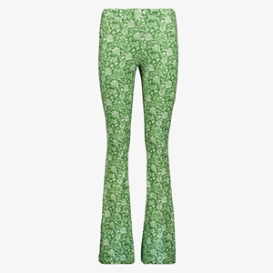 TwoDay dames flared broek bloemenprint groen