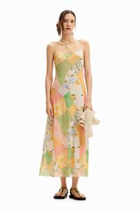 Desigual Hybride midi-jurk - MATERIAL FINISHES