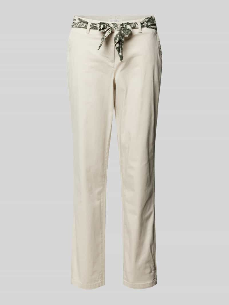 Christian Berg Woman Regular fit chino met strikceintuur