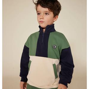 PETIT BATEAU Sweater in molton met schipperskraag