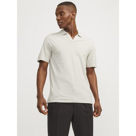 Jack & Jones Poloshirt JJESUMMER LINEN POLO SS LN