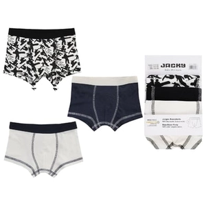 Boxer shorts 3-pack BOYS off / white zwart