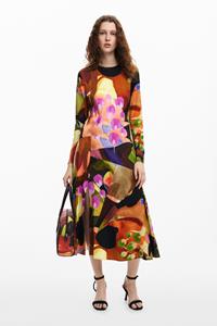 Desigual Midi-jurk met print M. Christian Lacroix - BROWN