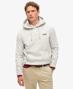 Superdry Mannen Essential Logo Hoodie Lichtgrijs