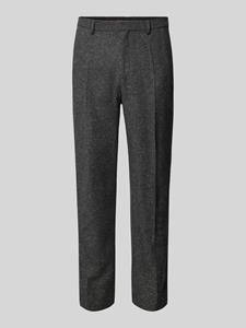 HUGO Slim fit pantalon met persplooien, model 'Hesten'