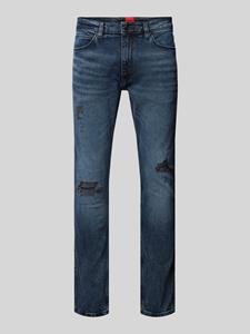 HUGO Slim fit jeans in destroyed-look, model ' 734'