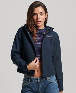 Superdry Vrouwen Code Trekker Softshell-jas met Capuchon Blauw