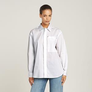 G-Star RAW Oversized Boyfriend Shirt - Wit - Dames