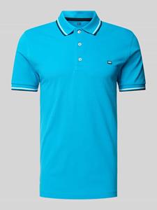 Christian Berg Men Poloshirt met labeldetail