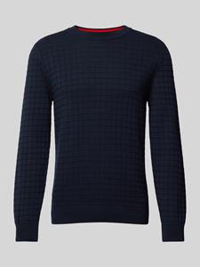 HUGO Gebreide pullover met structuurmotief, model 'Scoult'