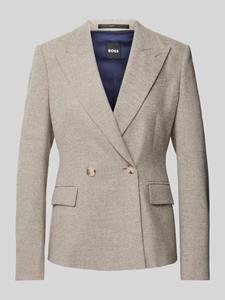 Boss Blazer van wolmix met klepzakken