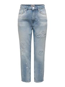 Only Onlbetty Hw Straight Lb Ankle Dnm Rea771 15290374 Straight Leg Light Blue Denim