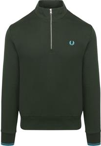 Fred Perry Half Zip Pullover Dunkelgrün