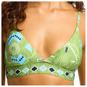 Seafolly  Women's Kasbah Banded Bralette - Bikinitop, meerkleurig