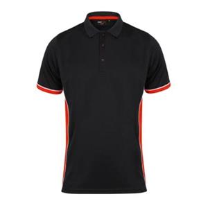 Finden & Hales Heren TopCool contrastpoloshirt met korte mouwen