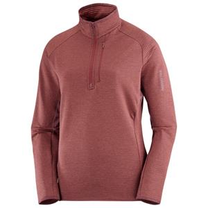 Salomon  Women's Essential LTWarm Half Zip - Fleecetrui, rood