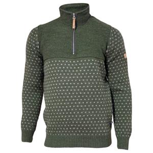 Ivanhoe of Sweden  Sverre Half Zip - Wollen trui, olijfgroen