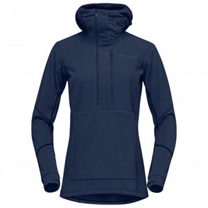 Norrøna  Women's Lofoten Thermal Pro Hood - Fleecetrui, blauw