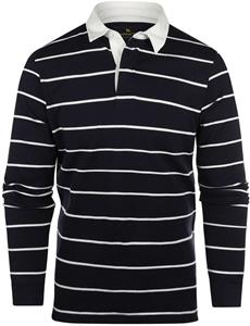 Steppin' Out Rugby Poloshirt Streep Navy