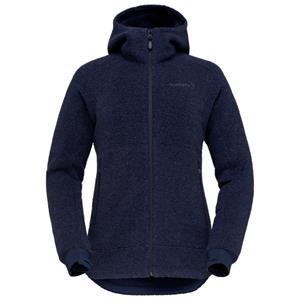 Norrøna  Women's Femund Warmwool3 Hood - Fleecevest, blauw