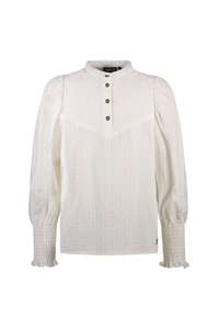 Like Flo Meisjes blouse smock manchet coco off