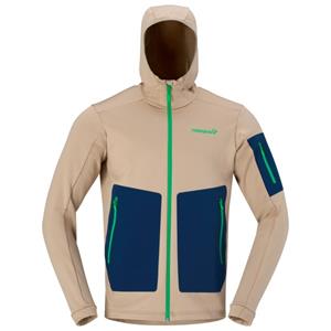 Norrøna  Falketind Warm2 Stretch Hood - Fleecevest, beige