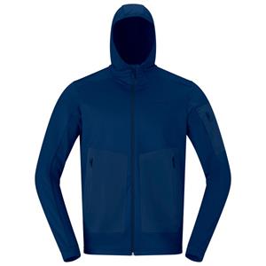 Norrøna  Falketind Warm2 Stretch Hood - Fleecevest, blauw