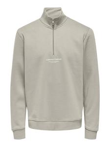 Only & Sons Onscurated reg half zip sweat