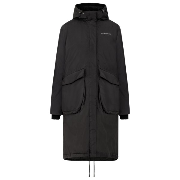 Didriksons  Women's Fara Parka - Lange jas, zwart