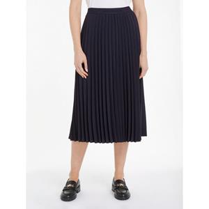 Tommy Hilfiger Plissérok FLUID TWILL PLEATED MIDI SKIRT