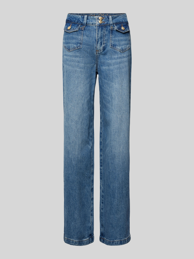 MOS MOSH Loose fit jeans met klepzakken, model 'Colette'