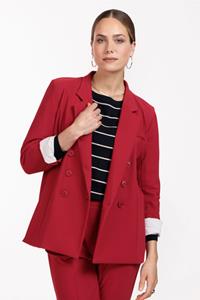 Studio Anneloes Violet bonded blazer - dark red - 11742