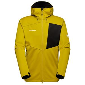 Mammut  Ultimate VII SO Hooded Jacket - Softshelljack, geel