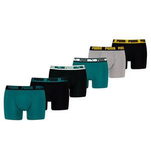 Puma Boxershorts 6-pack Seagreen / Black-L