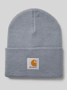 Carhartt Work In Progress Beanie met labelpatch, model 'ACRYLIC WATCH HAT'