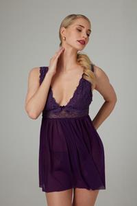 Christine Babydoll & Thong Lieve - paars