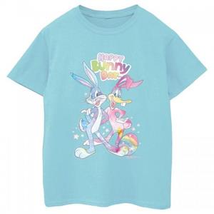 Looney Tunes meisjes Bugs en Daffy Happy Bunny Day katoenen T-shirt