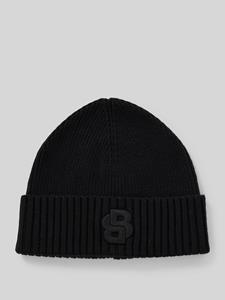 Boss Beanie met labelstitching, model 'Edo'