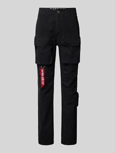 Alpha industries Regular fit cargobroek met riemlussen, model 'Tactical Pant'