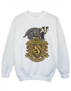 Harry Potter Girls Huffelpuf Sketch Crest Sweatshirt