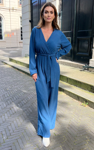 Jurkjes Texture Jumpsuit Miley Jeans Blauw