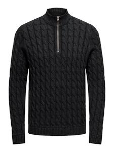 Only and Sons Onskicker Life Reg 3 Cable Half Zip: