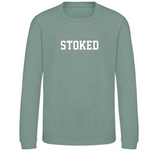 Stoked Board Co Kids Maxi Script Sweater Dusty Green