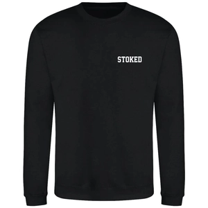 Stoked Board Co Kids Mini Script Sweater Deep Black