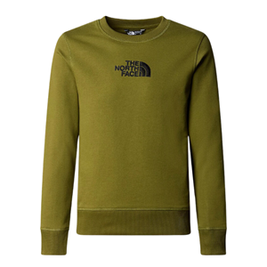 The north face Kids Drew Peak Light Crew Sweatshirt Forest Olive