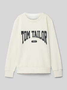 Tom Tailor Sweatshirt met labelopschrift