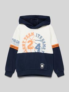 S.Oliver RED LABEL Regular fit two-tone hoodie met printdetails