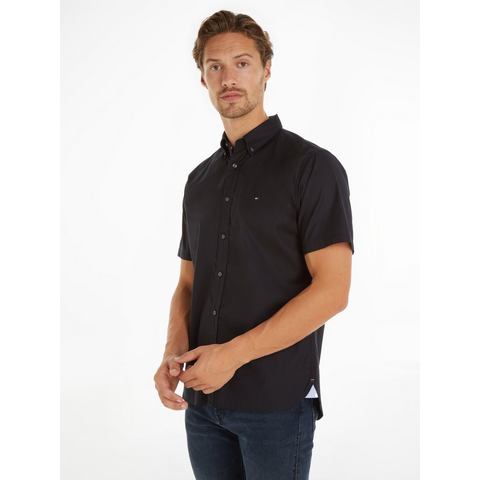 Tommy Hilfiger Overhemd met korte mouwen FLEX POPLIN RF SHIRT S/S